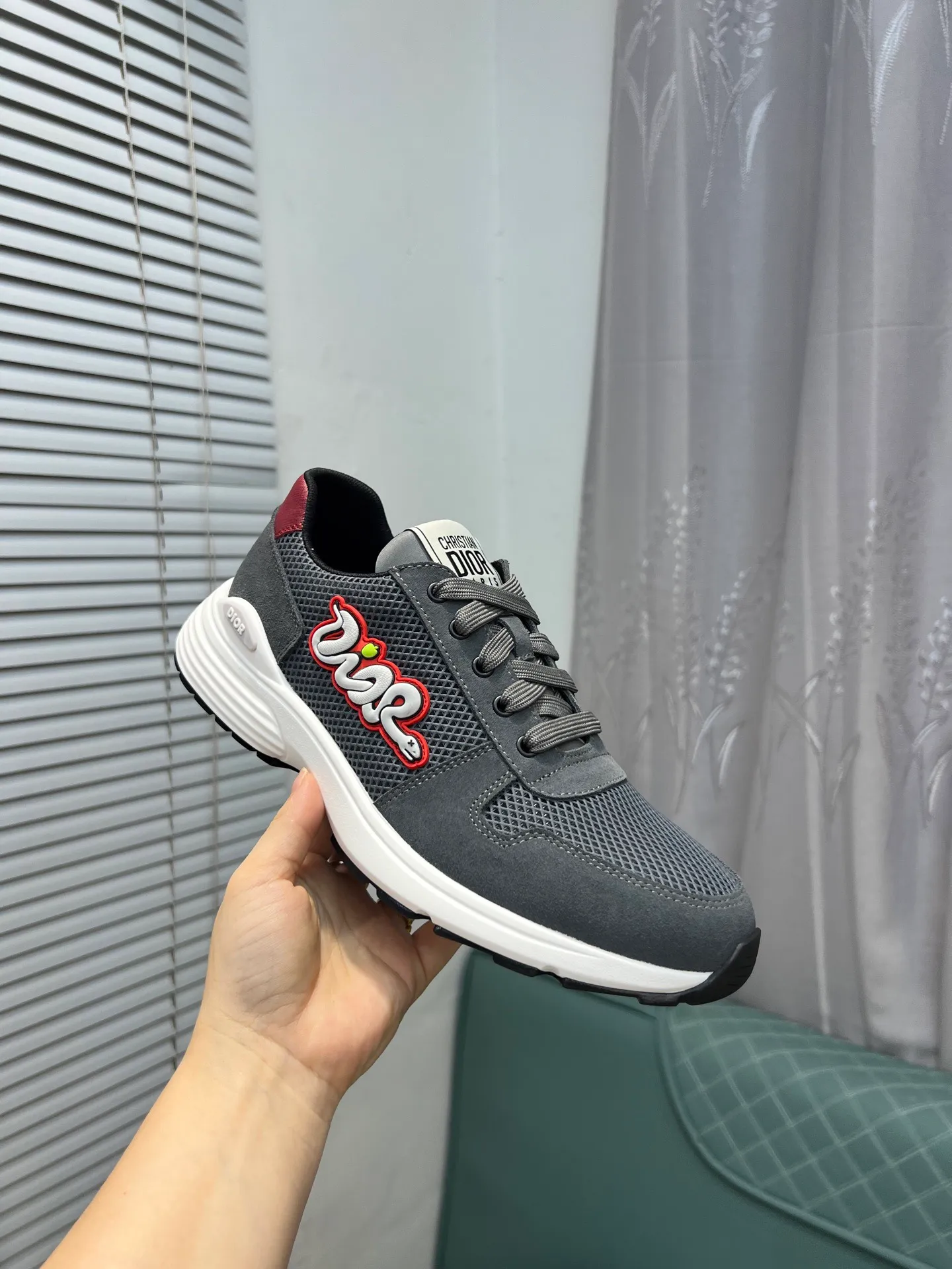 Men's shoes 💰420 [Dior] popular men's shoes, imported mesh splicing material, really inside. Original sole provided by the original factory, 38-45 (45 customized, non-refundable)